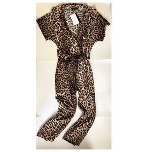 Zara Leopard Print / Animal Print Jumpsuit